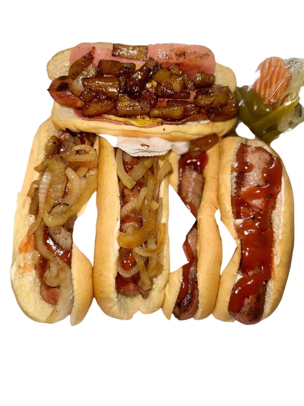 Hot dogs reales del negocio